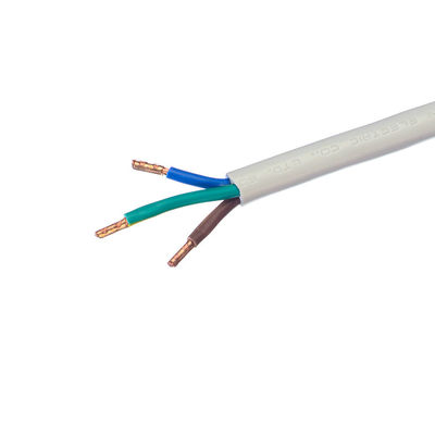 VDE-standaard H05VV-F 3x0.75mm2 400mm stroomkabelkop PVC-isolatie Einde gestript huishoudelijk apparaat stroomflexkabel